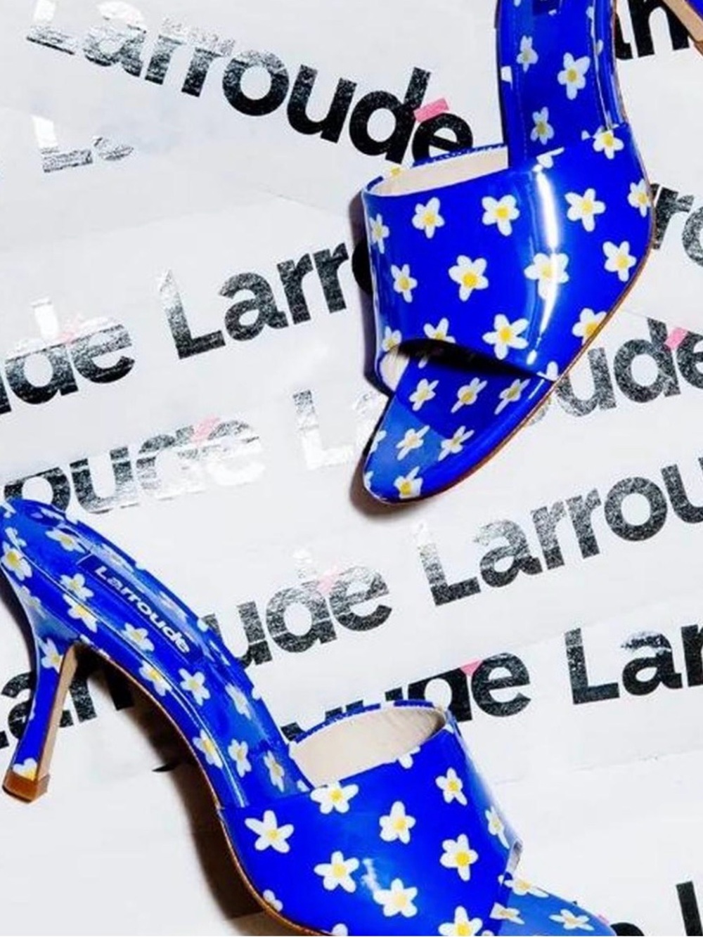 Larroude Daisy Patent Heels